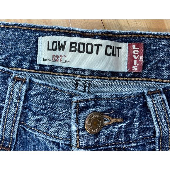 Vtg Y2K Levi's 527 Low Rise Bootcut Jeans Men's 31x30 Blue Denim Red Tab - Picture 3 of 8